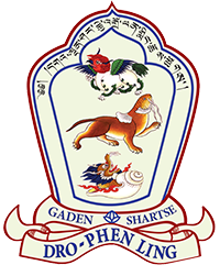 Gaden Shartse Dro-Phen Ling (GSDPL) Logo